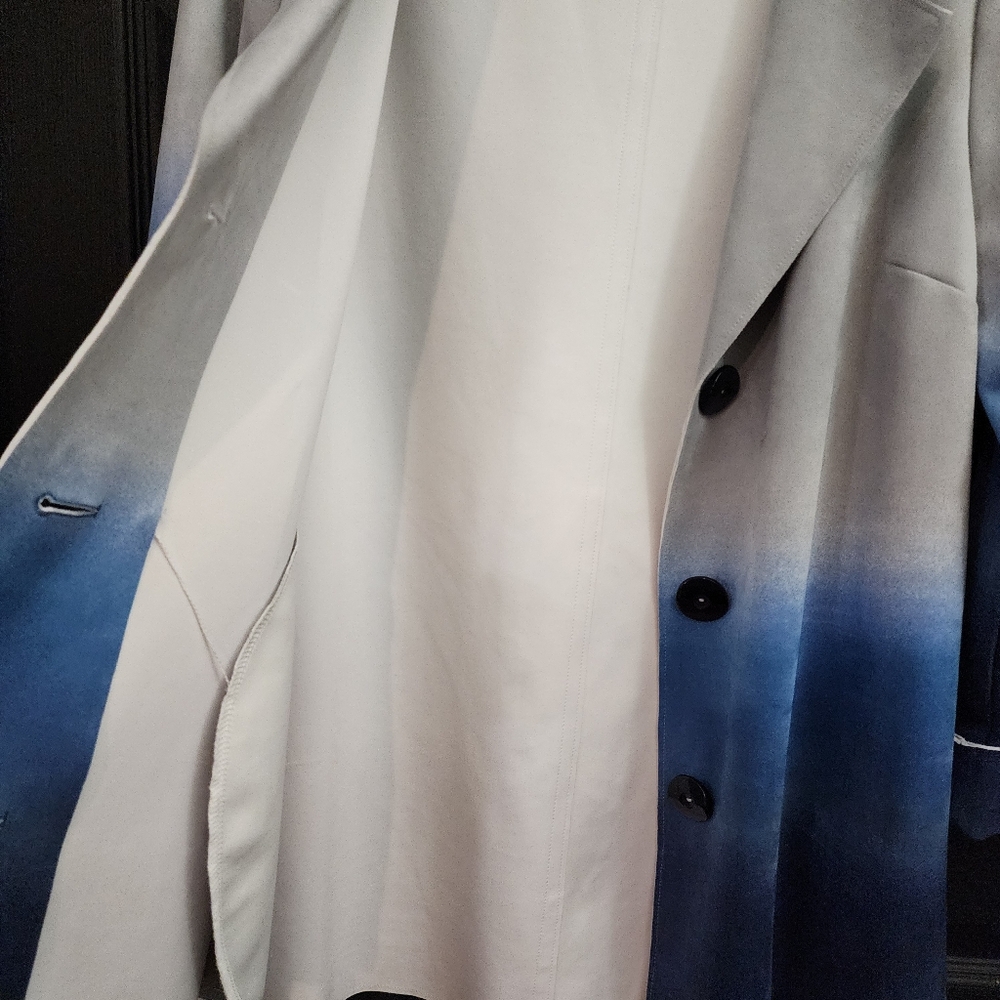 A la Carte Blue Ombre Suede Like Jacket - Picture 10 of 10